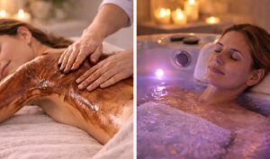 Masaje relajante de chocolate caliente y jacuzzi
